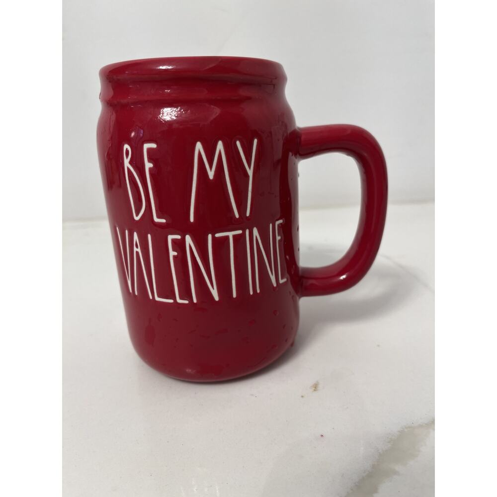 Rae Dunn Mug Be My Valentine Red Pottery 16 Oz NWOT